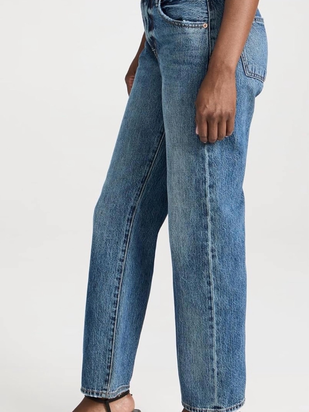 Pistola Lexi Mid Rise, Signature Bowed Straight Jeans in Artisan wash - Picture 4 of 11